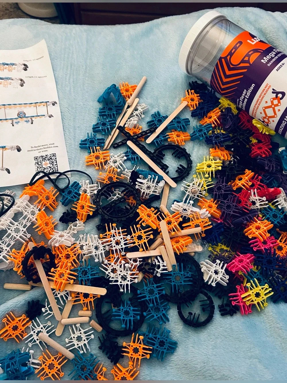 LuxBlox Mega Flexer Lot Includes Airplane Kit. Assorted Lot